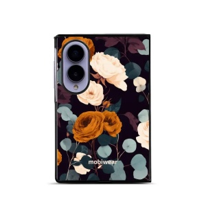 Lesklý kryt na mobil Samsung Galaxy Z Fold8 - Mobiwear Glossy GB25G, rezavé růže v noci