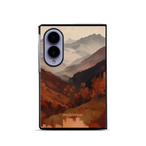Lesklý kryt na mobil Samsung Galaxy Z Fold8 - Mobiwear Glossy GB35G, mlhavé údolí v horách
