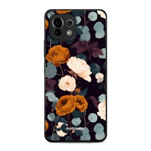 Lesklý kryt na mobil Xiaomi Mi 11 Lite / 11 Lite 5G NE - Mobiwear Glossy GB25G, rezavé růže v noci