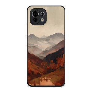 Lesklý kryt na mobil Xiaomi Mi 11 Lite / 11 Lite 5G NE - Mobiwear Glossy GB35G, mlhavé údolí v horách