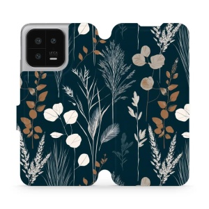 Flip pouzdro na mobil Xiaomi 13 - Mobiwear VB27S, trávy na sytě tyrkysové
