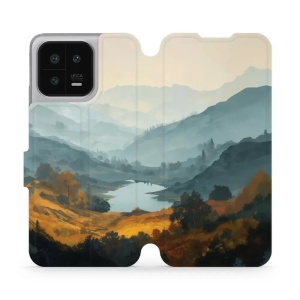 Flip pouzdro na mobil Xiaomi 13 - Mobiwear VB36S, jezero v údolí