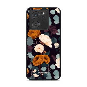 Lesklý kryt na mobil Xiaomi 13T / 13T Pro - Mobiwear Glossy GB25G, rezavé růže v noci