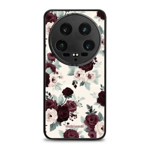 Lesklý kryt na mobil Xiaomi 14 Ultra 5G - Mobiwear Glossy GB31G, růže se šalvějí na krémové