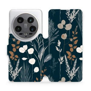 Flip pouzdro na mobil Xiaomi 14 Ultra 5G - Mobiwear VB27S, trávy na sytě tyrkysové