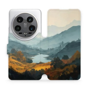 Flip pouzdro na mobil Xiaomi 14 Ultra 5G - Mobiwear VB36S, jezero v údolí