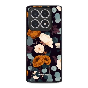 Lesklý kryt na mobil Xiaomi 14T - Mobiwear Glossy GB25G, rezavé růže v noci