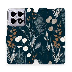 Flip pouzdro na mobil Xiaomi 14T - Mobiwear VB27S, trávy na sytě tyrkysové