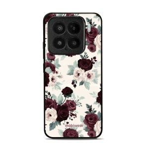 Lesklý kryt na mobil Xiaomi 15 - Mobiwear Glossy GB31G, růže se šalvějí na krémové