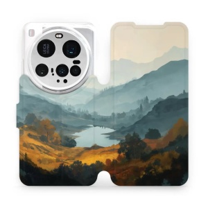 Flip pouzdro na mobil Xiaomi 15 Ultra - Mobiwear VB36S, jezero v údolí