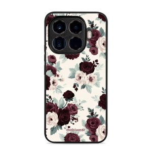 Lesklý kryt na mobil Xiaomi 15T Pro - Mobiwear Glossy GB31G, růže se šalvějí na krémové