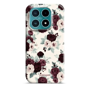 Odolný kryt na mobil Xiaomi 17 - Mobiwear Elite Pro EB31E, růže se šalvějí na krémové