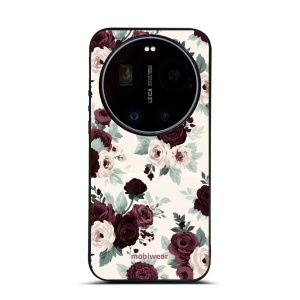 Lesklý kryt na mobil Xiaomi 17 Ultra - Mobiwear Glossy GB31G, růže se šalvějí na krémové