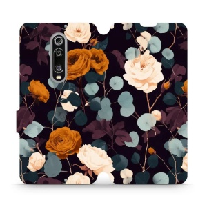 Flip pouzdro na mobil Xiaomi Mi 9T / Mi 9T Pro - Mobiwear VB25S, rezavé růže v noci