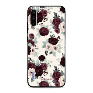 Lesklý kryt na mobil Xiaomi Mi A3 - Mobiwear Glossy GB31G, růže se šalvějí na krémové