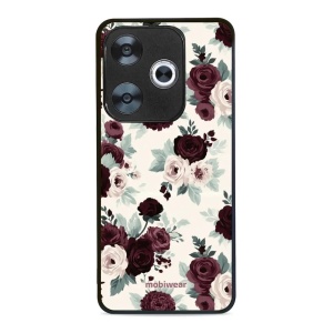 Lesklý kryt na mobil Xiaomi POCO F6 - Mobiwear Glossy GB31G, růže se šalvějí na krémové