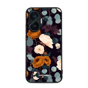Lesklý kryt na mobil Xiaomi POCO F7 - Mobiwear Glossy GB25G, rezavé růže v noci