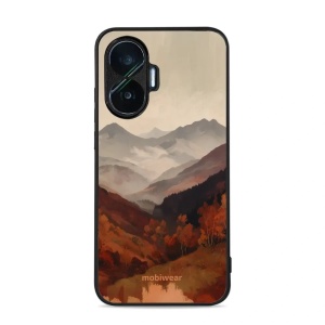 Lesklý kryt na mobil Xiaomi POCO F7 - Mobiwear Glossy GB35G, mlhavé údolí v horách