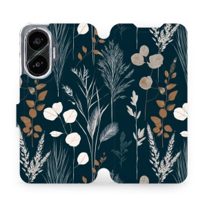 Flip pouzdro na mobil Xiaomi POCO F7 - Mobiwear VB27S, trávy na sytě tyrkysové