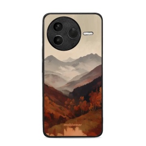 Lesklý kryt na mobil Xiaomi POCO F7 Pro 5G - Mobiwear Glossy GB35G, mlhavé údolí v horách