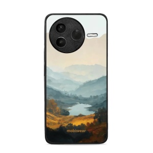 Lesklý kryt na mobil Xiaomi POCO F7 Pro 5G - Mobiwear Glossy GB36G, jezero v údolí