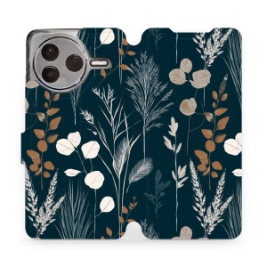 Flip pouzdro na mobil Xiaomi POCO F7 Pro 5G - Mobiwear VB27S, trávy na sytě tyrkysové