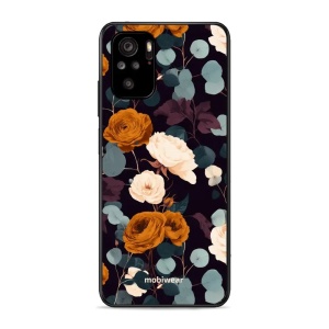 Lesklý kryt na mobil Xiaomi Redmi Note 10 / Redmi Note 10s / POCO M5s - Mobiwear Glossy GB25G, rezavé růže v noci