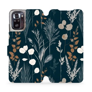 Flip pouzdro na mobil Xiaomi Redmi Note 10 / Redmi Note 10s / POCO M5s - Mobiwear VB27S, trávy na sytě tyrkysové