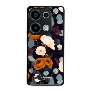 Lesklý kryt na mobil Xiaomi Redmi Note 13 Pro 4G / POCO M6 Pro - Mobiwear Glossy GB25G, rezavé růže v noci