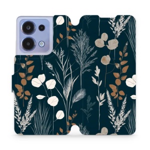 Flip pouzdro na mobil Xiaomi Redmi Note 13 Pro 4G / POCO M6 Pro - Mobiwear VB27S, trávy na sytě tyrkysové