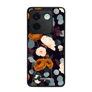 Lesklý kryt na mobil Xiaomi Redmi Note 14 5G / POCO M7 Pro 5G - Mobiwear Glossy GB25G, rezavé růže v noci