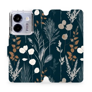 Flip pouzdro na mobil Xiaomi Redmi Note 14 5G / POCO M7 Pro 5G - Mobiwear VB27S, trávy na sytě tyrkysové