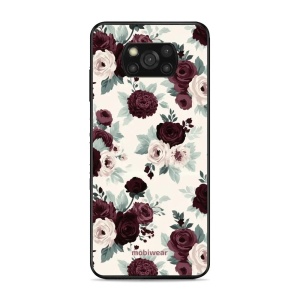 Lesklý kryt na mobil Xiaomi POCO X3 NFC / POCO X3 Pro - Mobiwear Glossy GB31G, růže se šalvějí na krémové