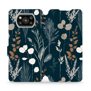 Flip pouzdro na mobil Xiaomi POCO X3 NFC / POCO X3 Pro - Mobiwear VB27S, trávy na sytě tyrkysové