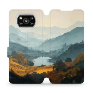 Flip pouzdro na mobil Xiaomi POCO X3 NFC / POCO X3 Pro - Mobiwear VB36S, jezero v údolí