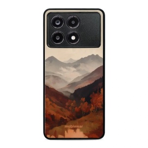 Lesklý kryt na mobil Xiaomi POCO X6 Pro - Mobiwear Glossy GB35G, mlhavé údolí v horách