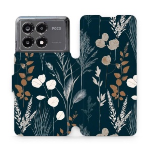 Flip pouzdro na mobil Xiaomi POCO X6 Pro - Mobiwear VB27S, trávy na sytě tyrkysové