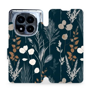 Flip pouzdro na mobil Xiaomi Redmi Note 14 Pro 5G / POCO X7 - Mobiwear VB27S, trávy na sytě tyrkysové