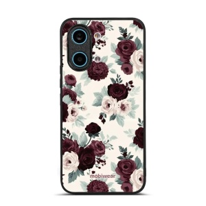 Lesklý kryt na mobil Xiaomi POCO X8 Pro Max - Mobiwear Glossy GB31G, růže se šalvějí na krémové