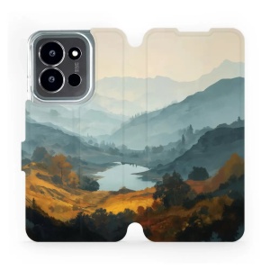Flip pouzdro na mobil Xiaomi Poco C85 5G - Mobiwear VB36S, jezero v údolí