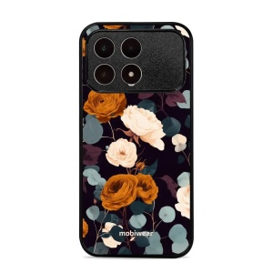 Lesklý kryt na mobil Xiaomi Poco F8 Pro - Mobiwear Glossy GB25G, rezavé růže v noci