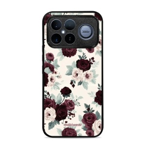 Lesklý kryt na mobil Xiaomi Poco F8 Ultra - Mobiwear Glossy GB31G, růže se šalvějí na krémové