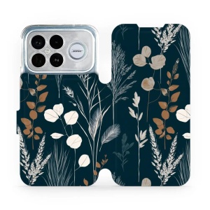 Flip pouzdro na mobil Xiaomi Poco F8 Ultra - Mobiwear VB27S, trávy na sytě tyrkysové