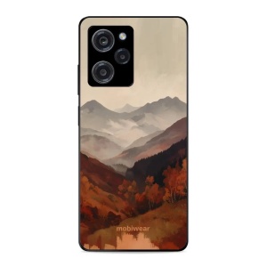 Lesklý kryt na mobil Xiaomi Poco X5 Pro 5G - Mobiwear Glossy GB35G, mlhavé údolí v horách
