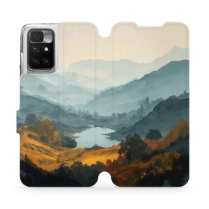Flip pouzdro na mobil Xiaomi Redmi 10 - Mobiwear VB36S, jezero v údolí