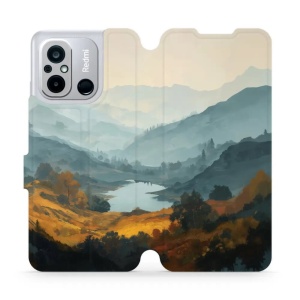 Flip pouzdro na mobil Xiaomi Redmi 12C - Mobiwear VB36S, jezero v údolí