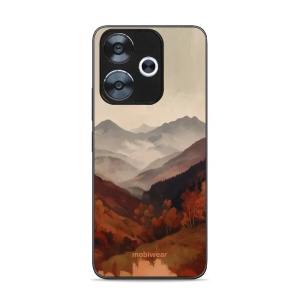 Lesklý kryt na mobil Xiaomi Redmi 13 - Mobiwear Glossy GB35G, mlhavé údolí v horách