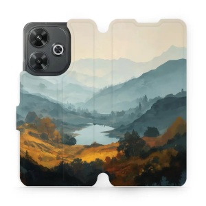 Flip pouzdro na mobil Xiaomi Redmi 13 - Mobiwear VB36S, jezero v údolí