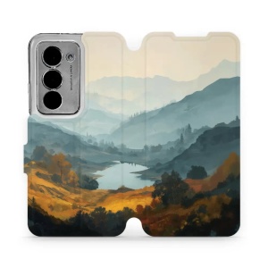Flip pouzdro na mobil Xiaomi Redmi 15 4G - Mobiwear VB36S, jezero v údolí