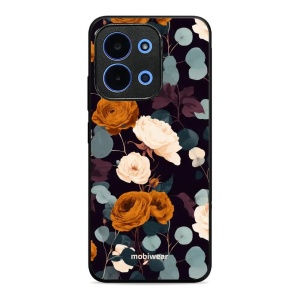 Lesklý kryt na mobil Xiaomi Redmi 15C 4G - Mobiwear Glossy GB25G, rezavé růže v noci